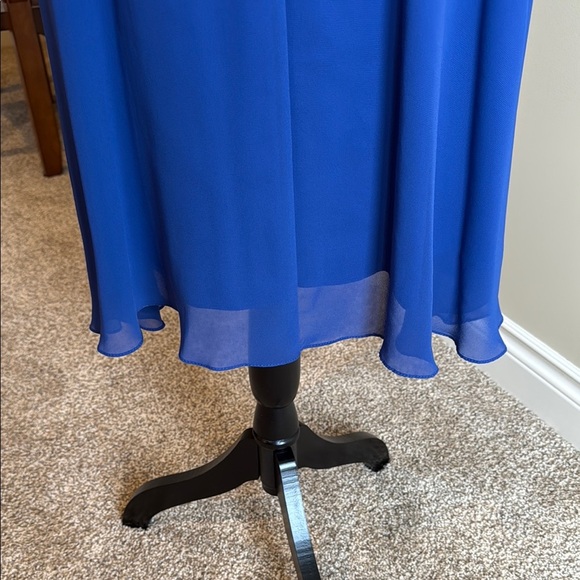 Dollar Blue Sleeveless Midi Dress Formal Elegant Flowy Women's Size M - Picture 4 of 14